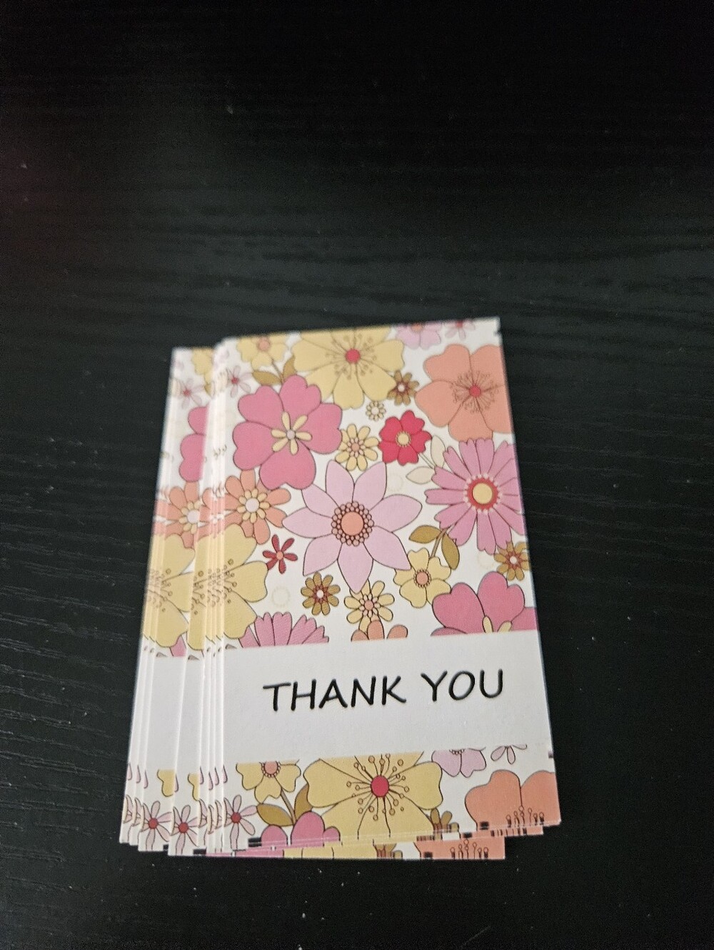 Retro Floral Thank You cards - Picture 2 of 2